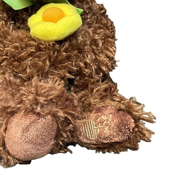 Russ Berrie Plush Teddy Bear Daisy Flower Stuffed Ribbon Shower Nursery Decor 9" - Picture 5 of 13